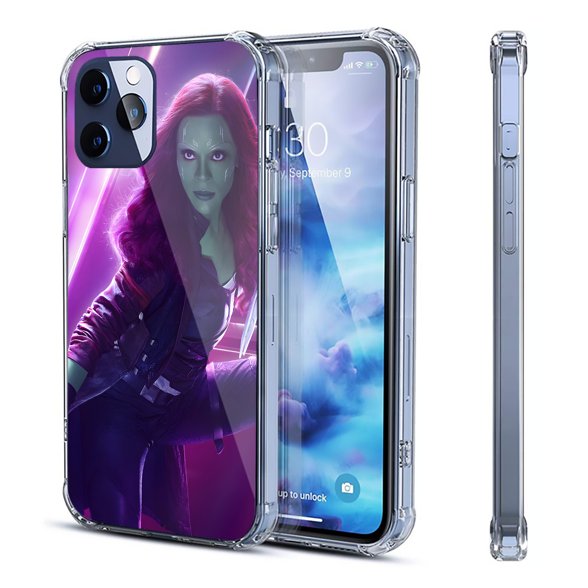（画像用） アベンジャーズ The Avengers 【iPhone 12シリーズ対応】透明スマホケース（クリアソフトケース）